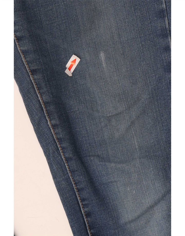 Levi's Womens 312 Distressed Shaping Slim Jeans W28 L27 Blue Cotton