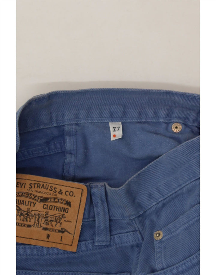LEVI'S Womens Crop Tapered Jeans W27 L26 Blue Cotton Vintage Levi's and Second-Hand Levi's from Messina Hembry 