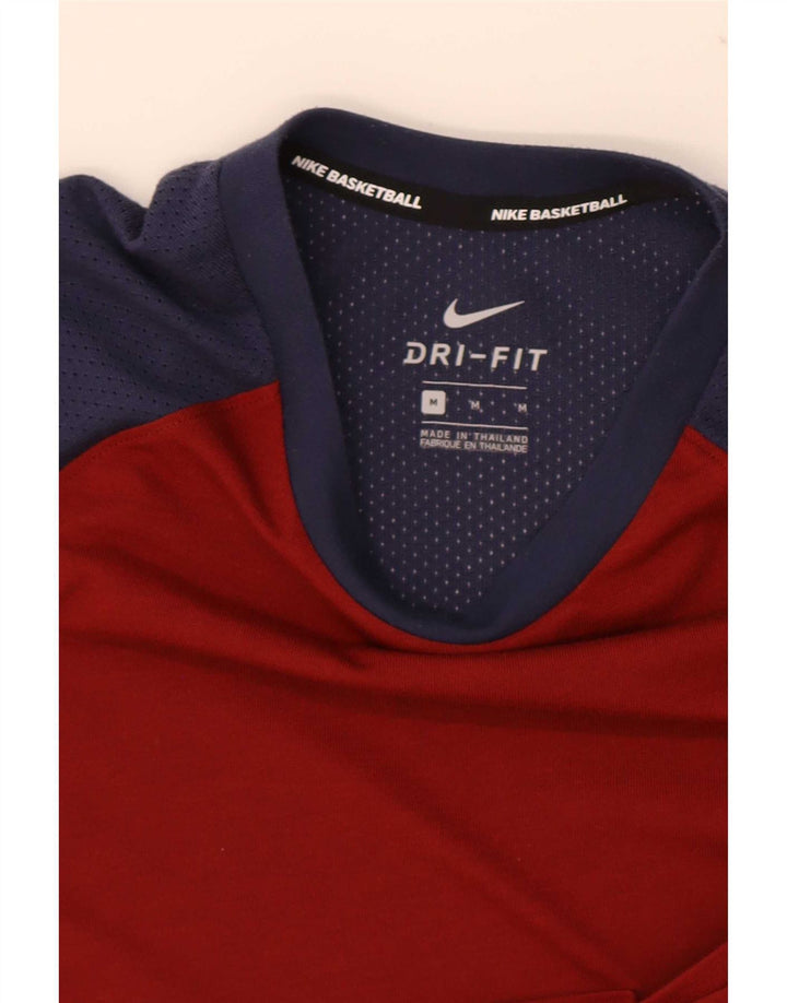 Ανδρικό T-Shirt Nike Dri Fit Τοπ μεσαίο κόκκινο χρώμα