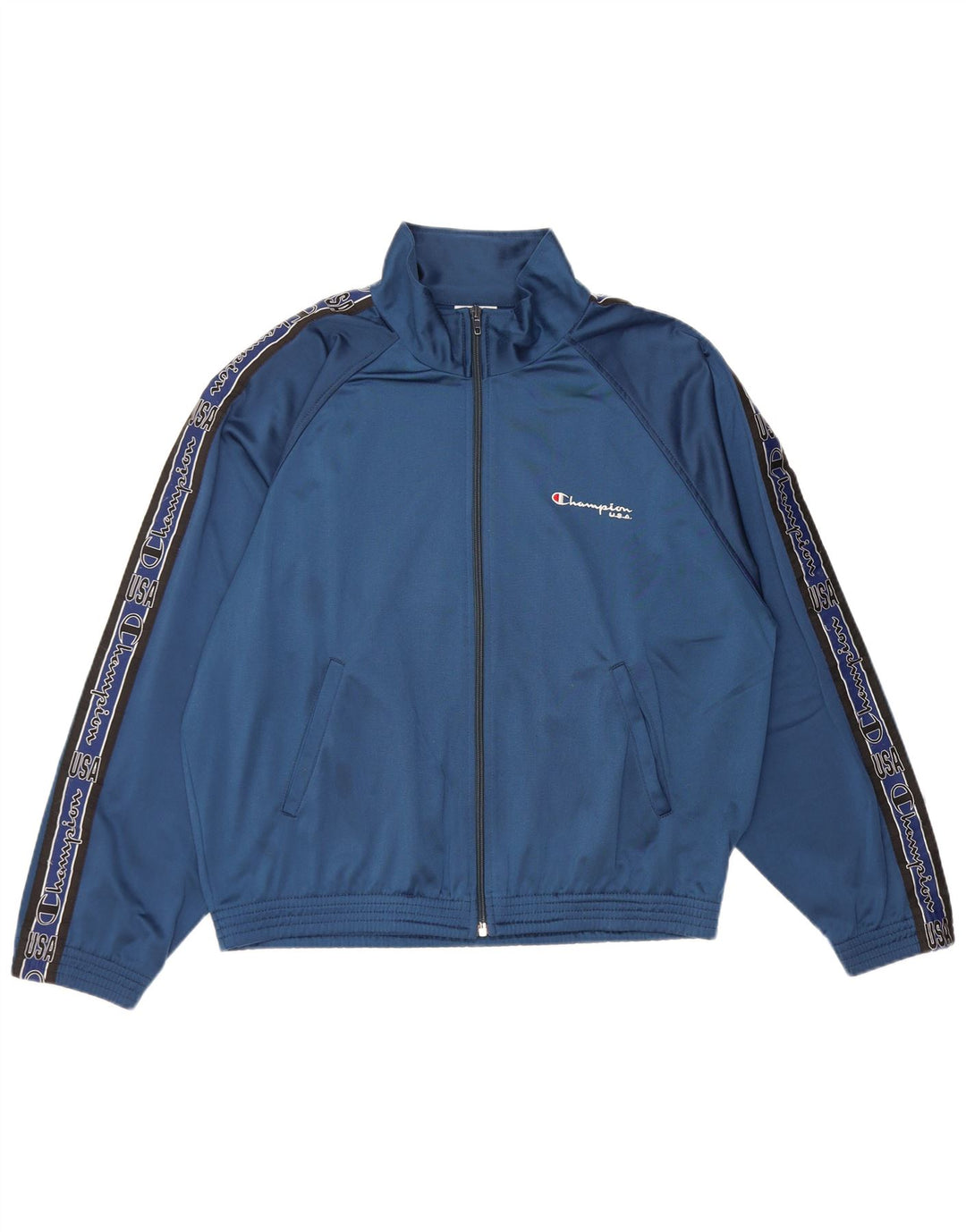 Ανδρική φόρμα Champion Graphic Top Jacket Medium Navy Blue Polyester