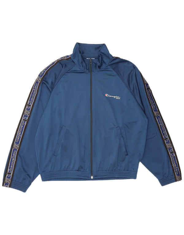 Ανδρική φόρμα Champion Graphic Top Jacket Medium Navy Blue Polyester