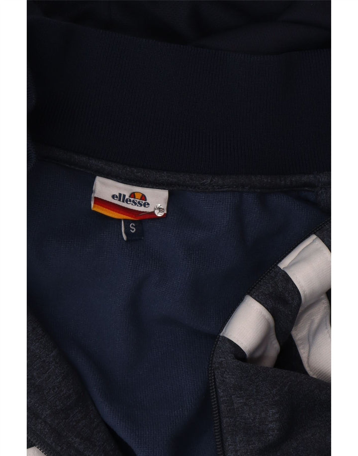Ανδρικό πουλόβερ με κουκούλα με φερμουάρ Ellesse Small Navy Blue Colourblock