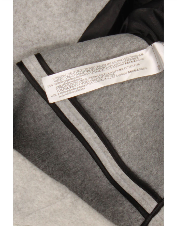 Zara Γυναικείο μπουφάν με διπλό στήθος UK 10 Small Grey Polyester