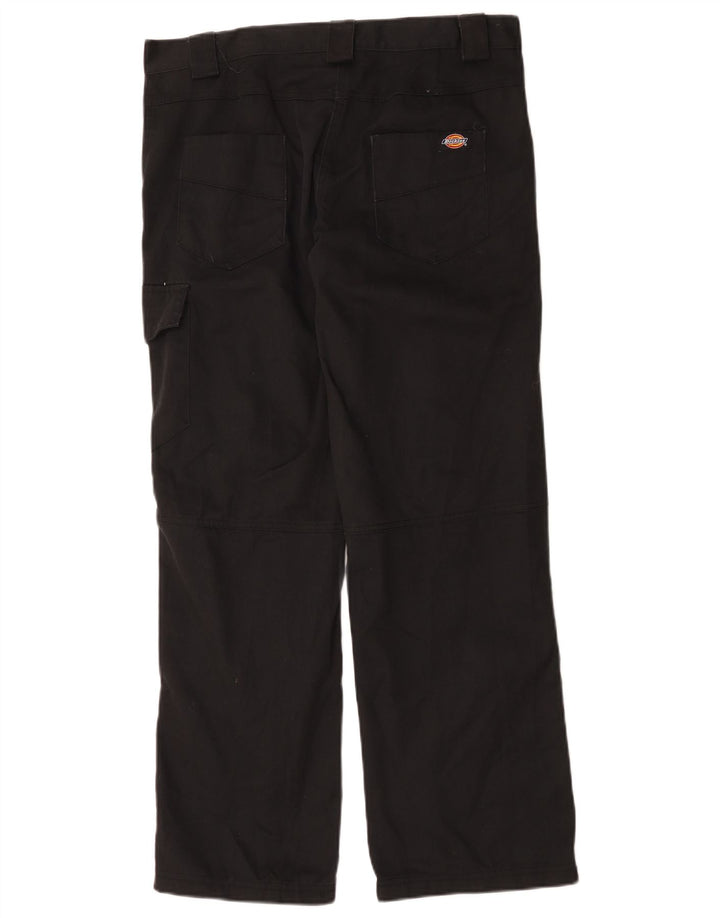 Dickies γυναικείο ίσιο παντελόνι Cargo UK 12 Medium W36 L31 μαύρο πολυεστέρα