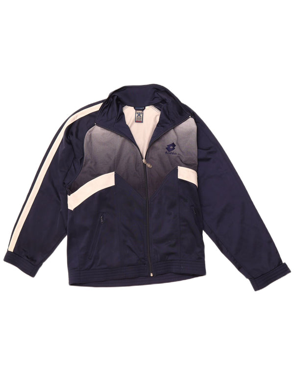 Ανδρική φόρμα LOTTO Top Jacket UK 36/38 Small Navy Blue Colourblock