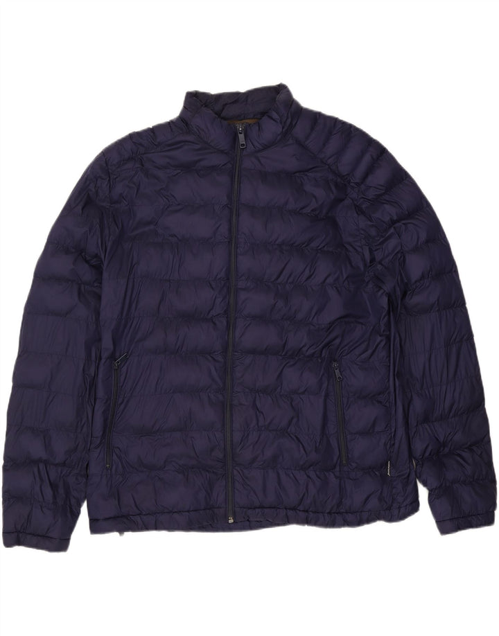 Zara Ανδρικό μπουφάν με επένδυση UK 44 2XL Navy Blue Polyester
