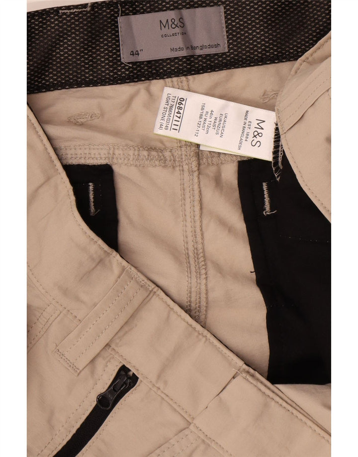 Ανδρικό σορτς Cargo Marks & Spencer W44 2XL Μπεζ βαμβακερό