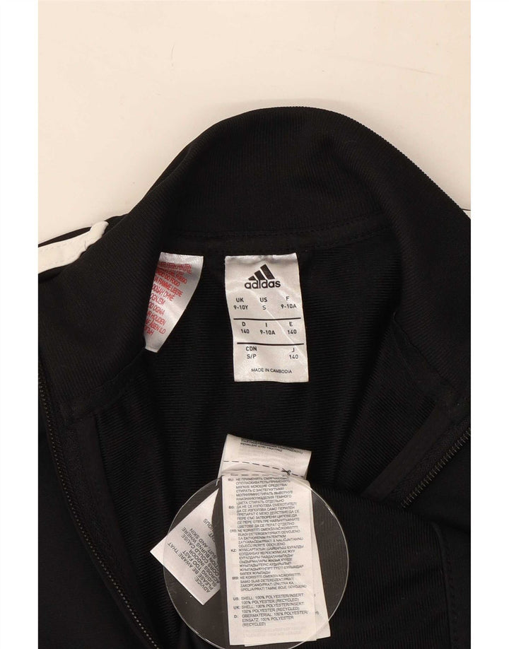 Adidas Boys αθλητική φόρμα Top Jacket 9-10 Years Μαύρο ριγέ πολυεστέρα