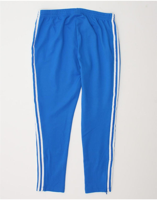 Adidas Womens Tracksuit Trousers UK 18 XL Blue Polyester