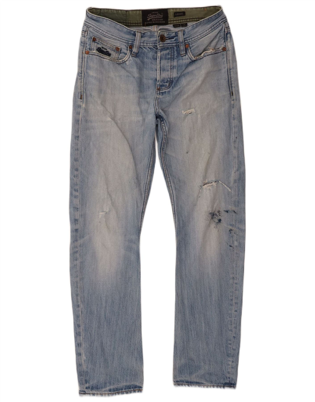 Superdry Ανδρικό Distressed Loose Jeans W30 L30 Blue Cotton