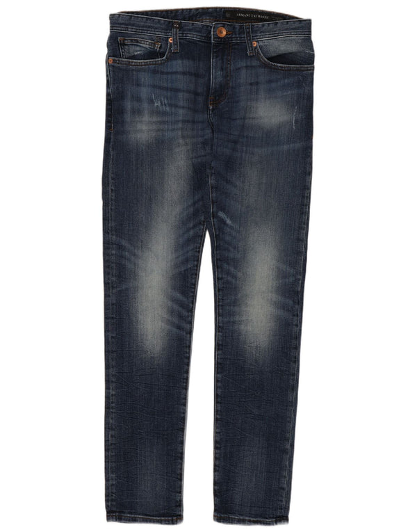 Armani Exchange Ανδρικό Slim Jeans W31 L31 Navy Blue Cotton
