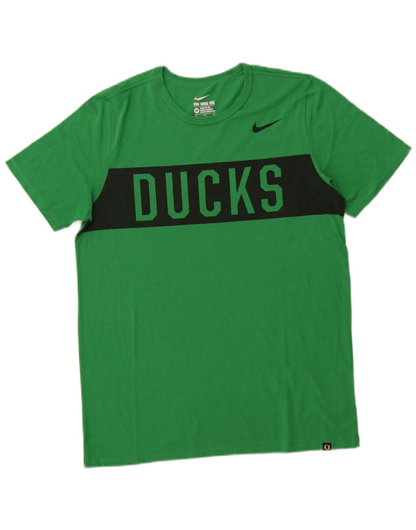 Ανδρικό γραφικό μπλουζάκι NIKE Oregon Ducks Τοπ μεσαίου πράσινου χρώματος