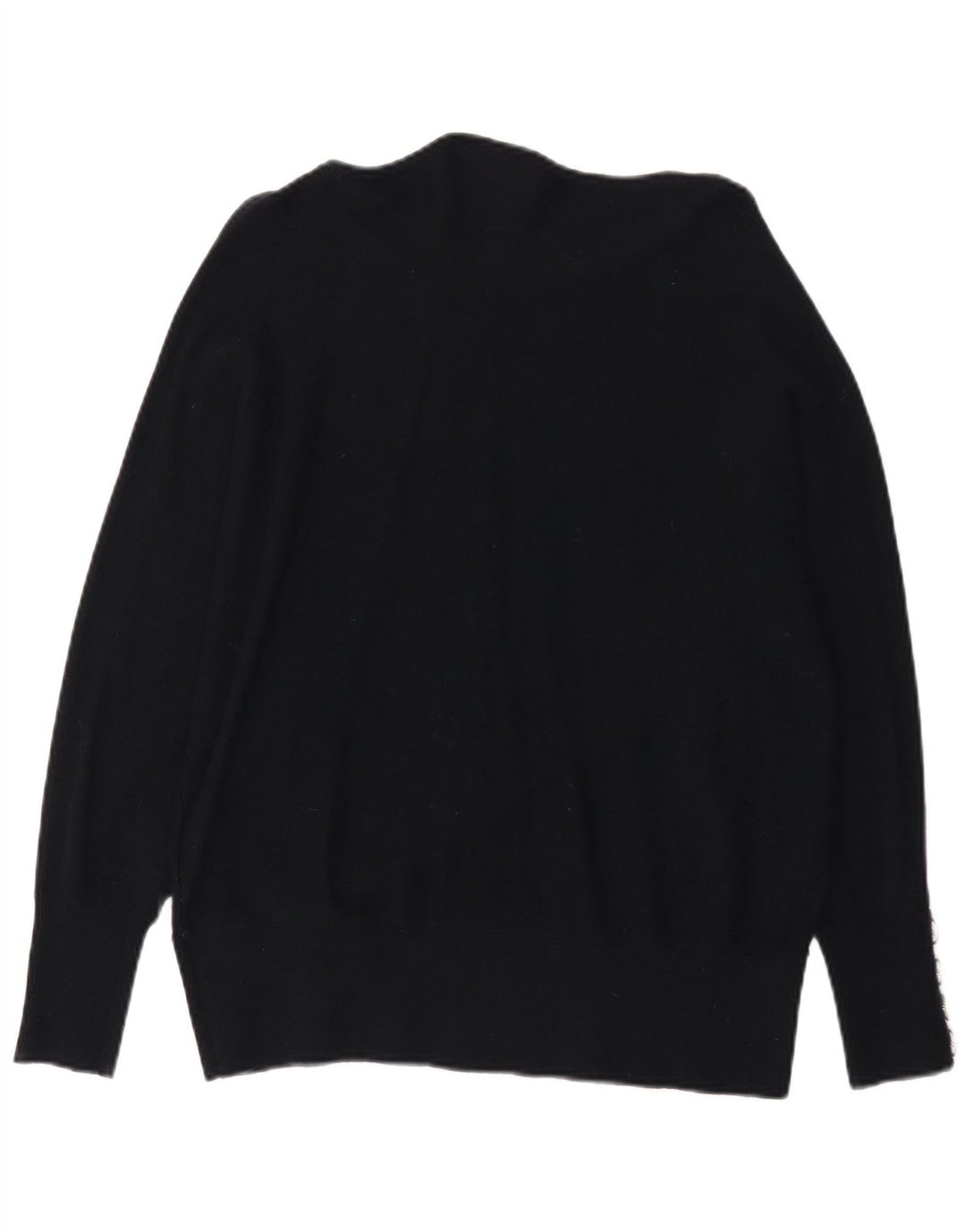 MINT VELVET Γυναικείο πουλόβερ υπερμεγέθη σκακιέρα με λαιμόκοψη UK 14 Μεσαίο μαύρο