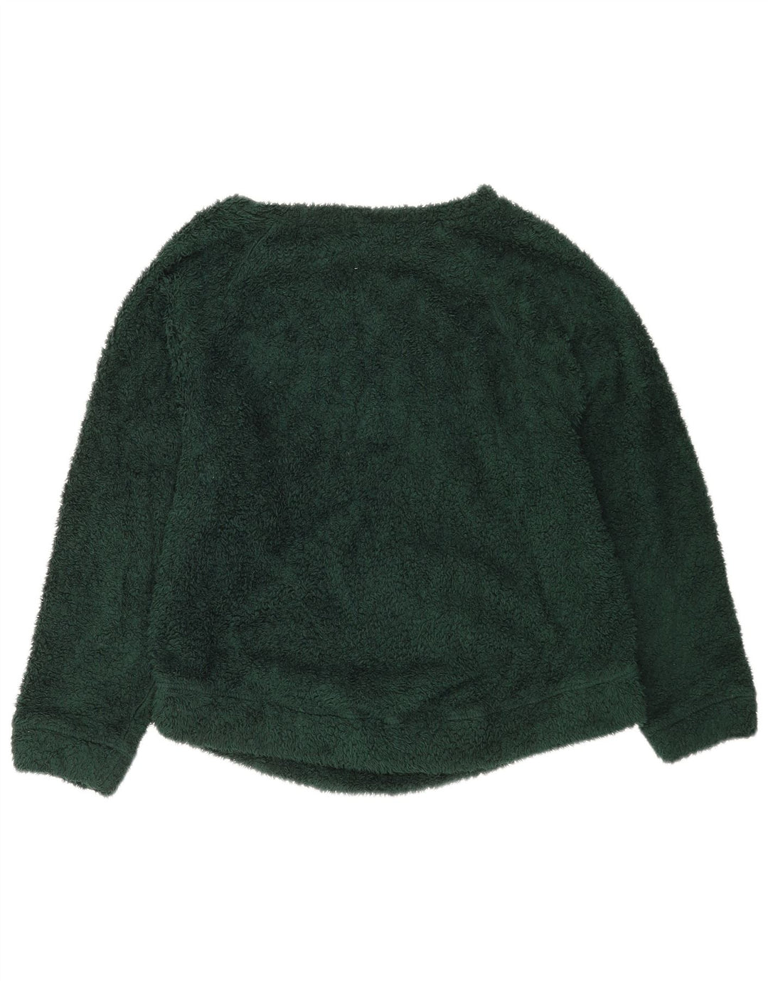 Benetton Γυναικείο υπερμεγέθη Fleece Jumper UK 10 Small Green Polyester
