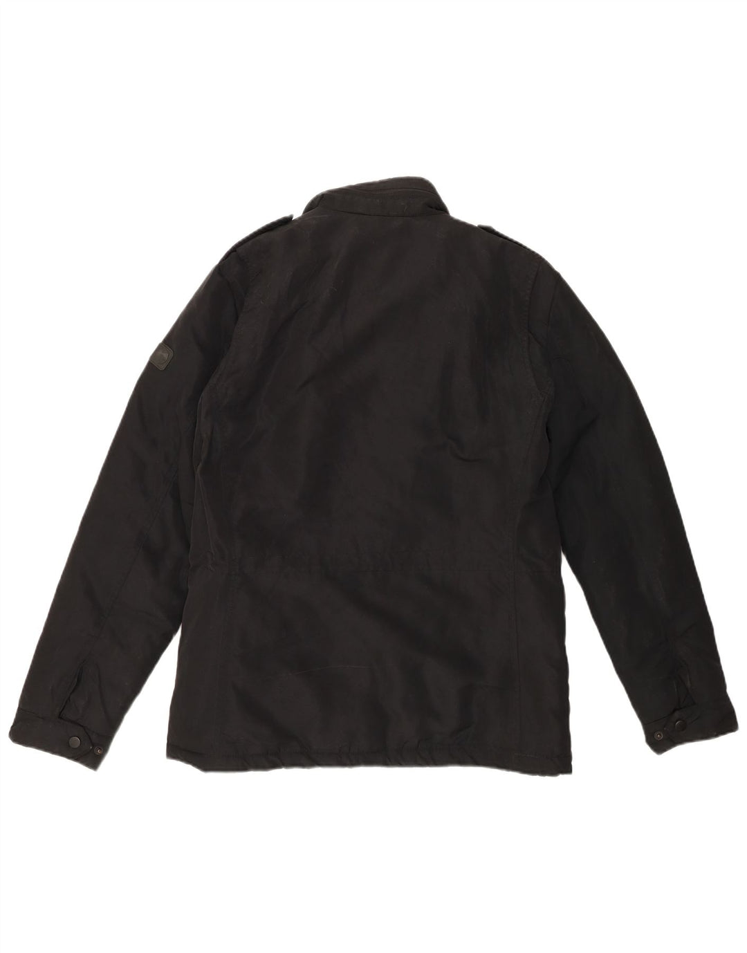 Liu Jo Mens Military Windbreaker Jacket UK 36 Small Black Polyester