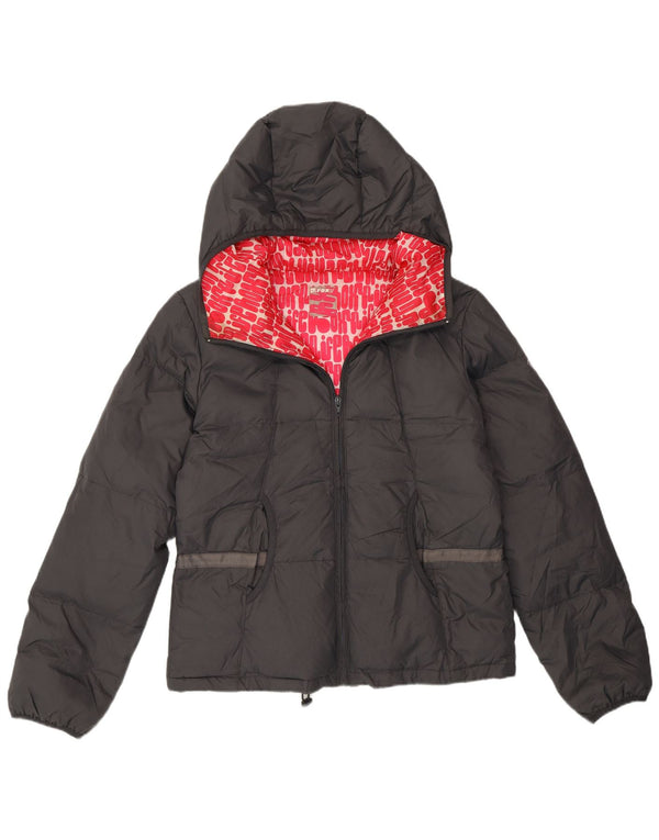 Roxy γυναικείο μπουφάν με κουκούλα Loose Fit padded UK 3 XS Black Polyamide