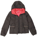 Roxy γυναικείο μπουφάν με κουκούλα Loose Fit padded UK 3 XS Black Polyamide