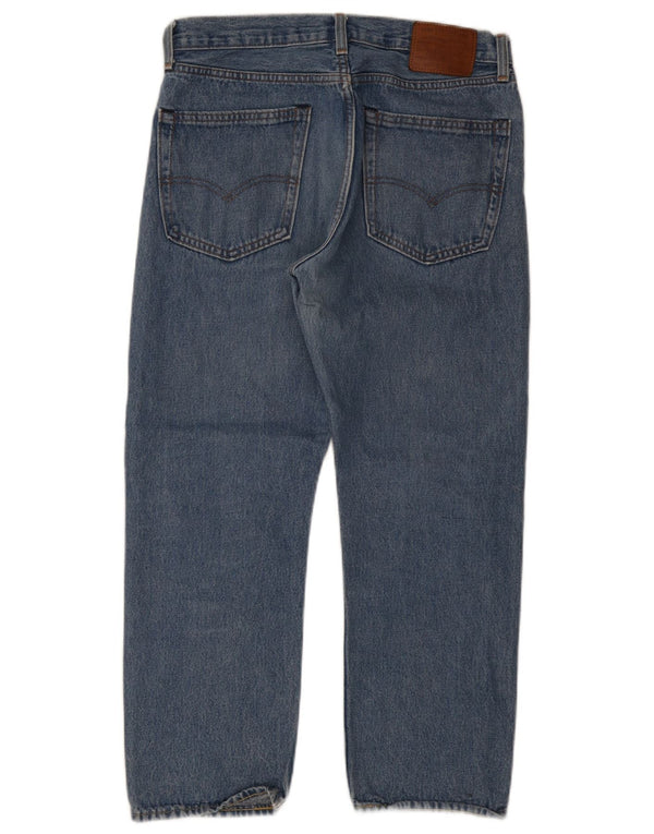 Levi's Mens 551 Straight Jeans W31 L26 Blue Cotton