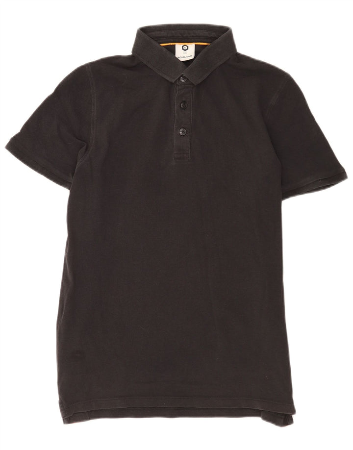 Jack & Jones Ανδρικό γραφικό μπλουζάκι πόλο, μεσαίο μαύρο χρώμα, βαμβακερό
