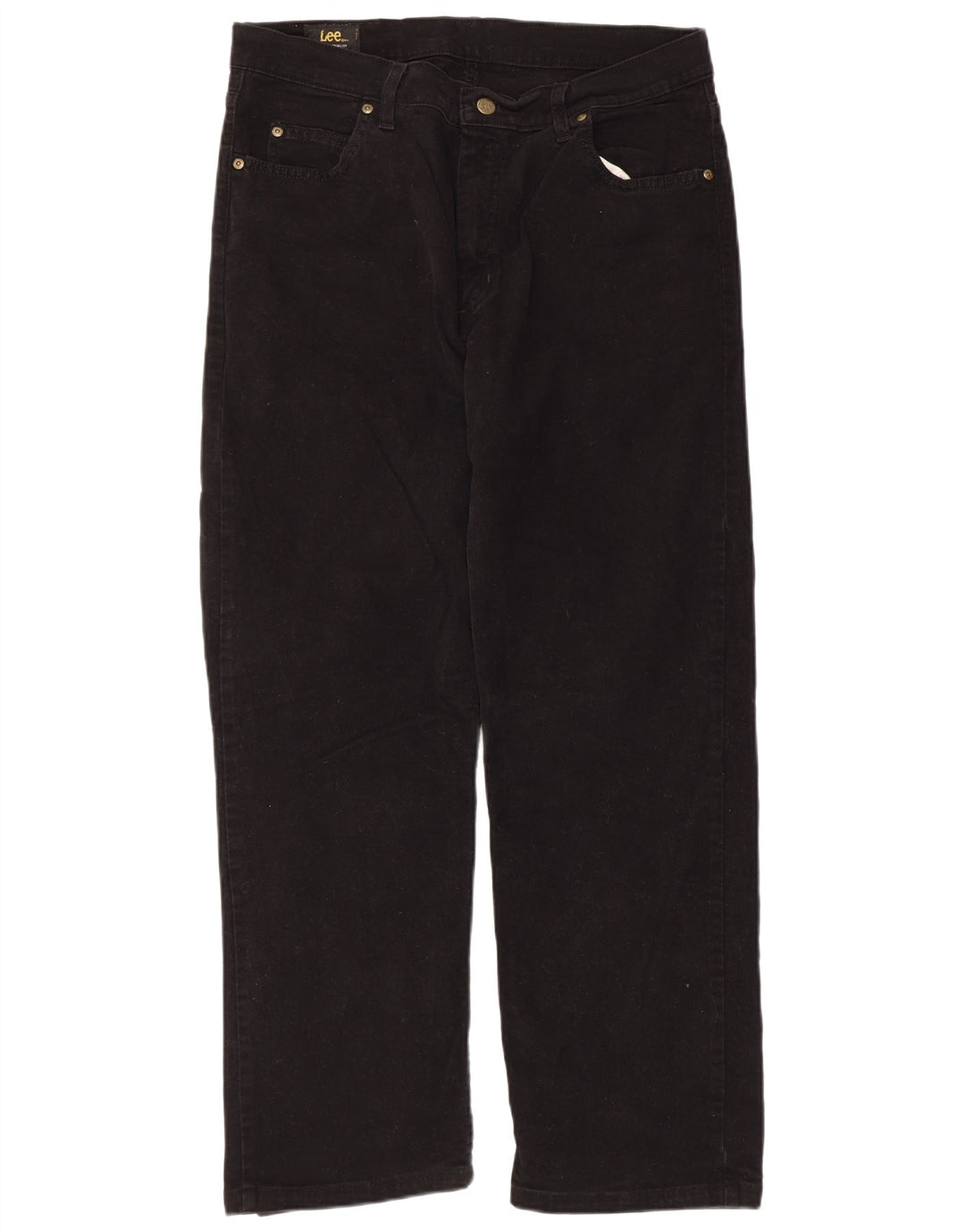 Lee Mens Brooklyn Straight Jeans W36 L28 Μαύρο βαμβακερό