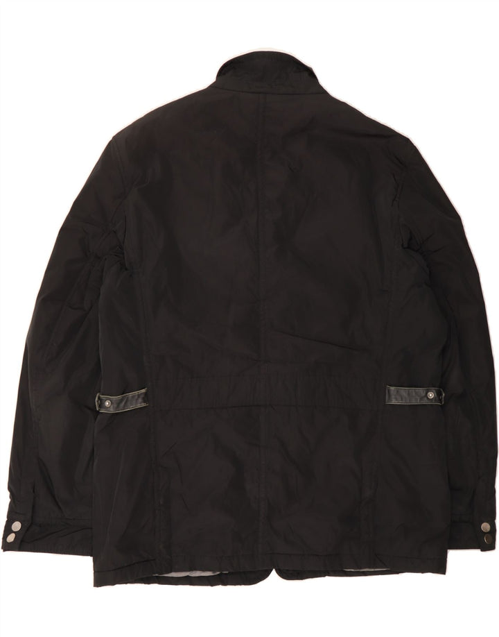 PIERRE CARDIN Mens Padded Jacket UK 44 2XL Black Polyester Vintage Pierre Cardin and Second-Hand Pierre Cardin from Messina Hembry 