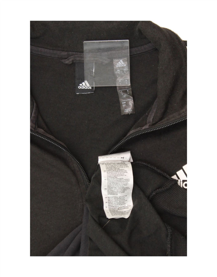 ADIDAS Mens Tracksuit Top Jacket Small Black Cotton Vintage Adidas and Second-Hand Adidas from Messina Hembry 