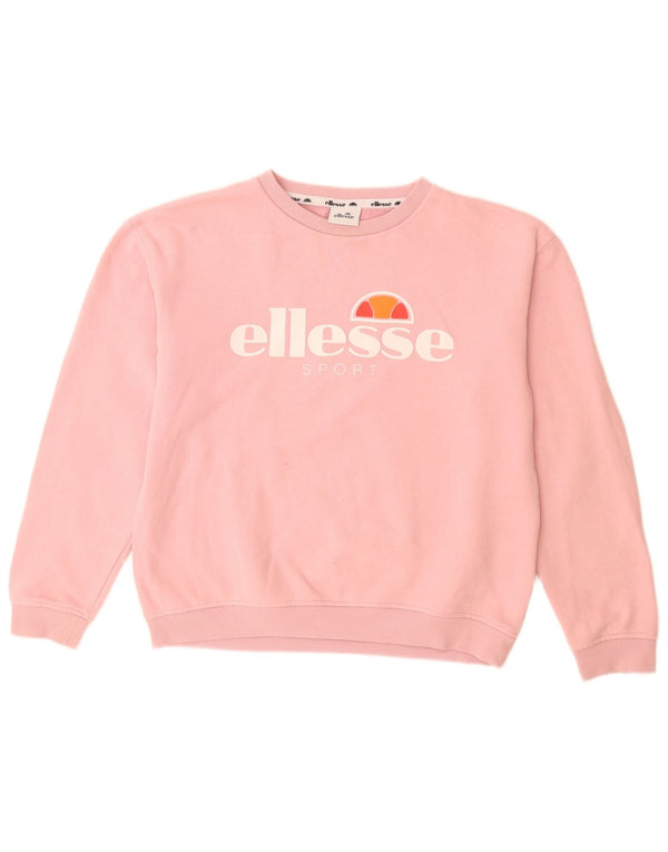 Γυναικείο γραφικό φούτερ ELLESSE Jumper UK 12 Μέτριο Ροζ Βαμβακερό