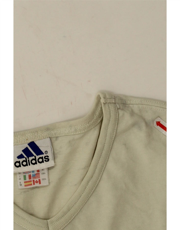 Γυναικείο T-Shirt Adidas Top UK 12 Medium Beige