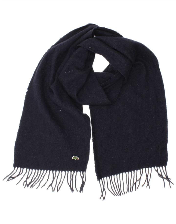 Ανδρικό ορθογώνιο κασκόλ Lacoste One size Navy Blue Wool Classic