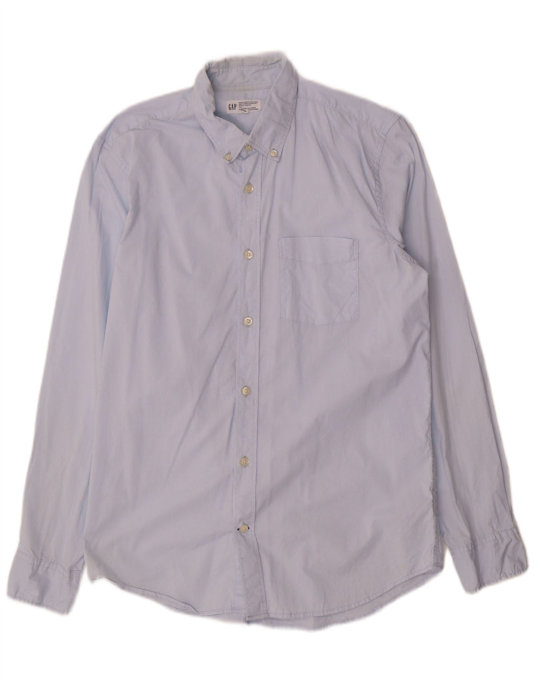 Ανδρικό πουκάμισο Gap Slim Fit, μεσαίο μπλε βαμβακερό