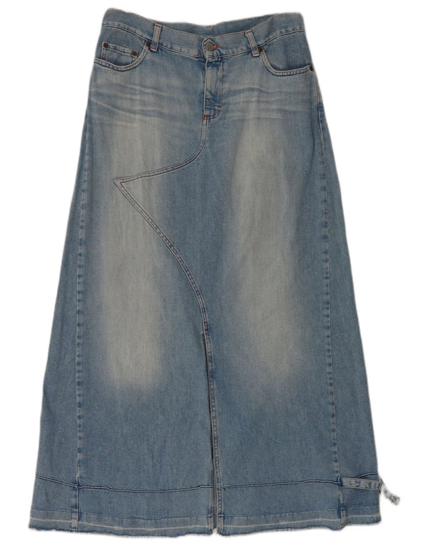 Benetton Γυναικεία τζιν φούστα ψηλόμεση IT 44 Medium W34 Μπλε βαμβακερή