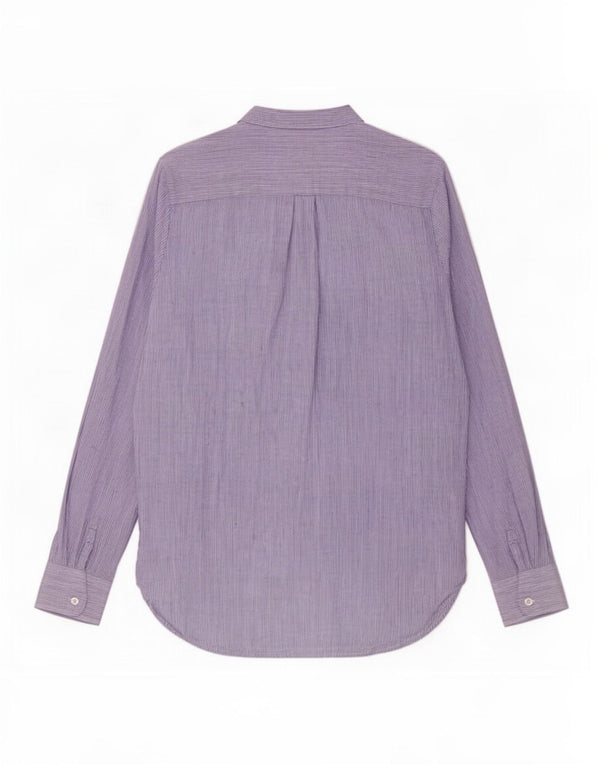 Dack's γυναικείο πουκάμισο UK 14 Medium Blue Pinstripe