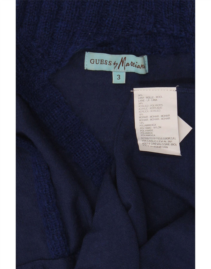 Guess Γυναικείο πουλόβερ marciano με λαιμό χελώνα US 3 Small Navy Blue Wool