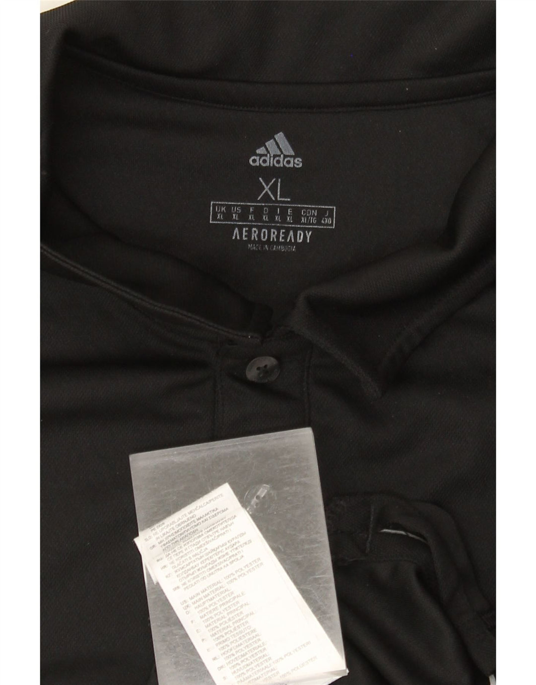 Adidas Ανδρικό Aeroready Πόλο Μπλουζάκι XL Μαύρο Πολυεστέρας