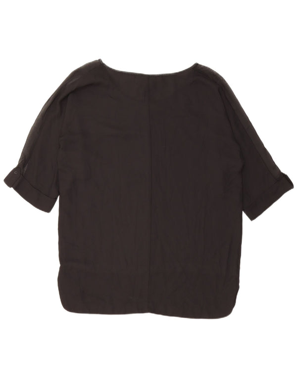 Γυναικεία γραφική μπλούζα DESIGUAL Top UK 14 Medium Black