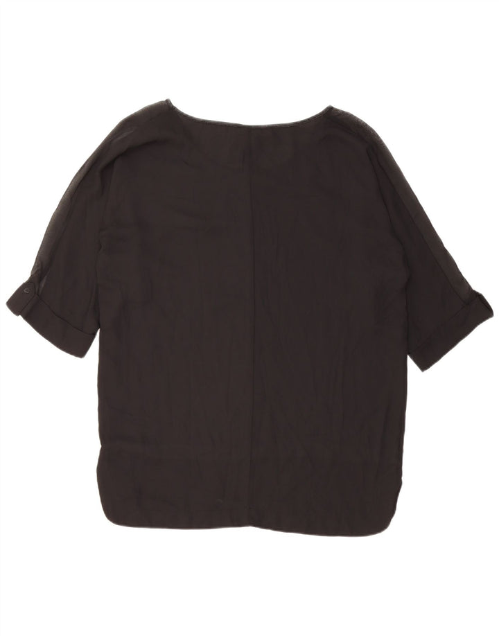 Γυναικεία γραφική μπλούζα DESIGUAL Top UK 14 Medium Black