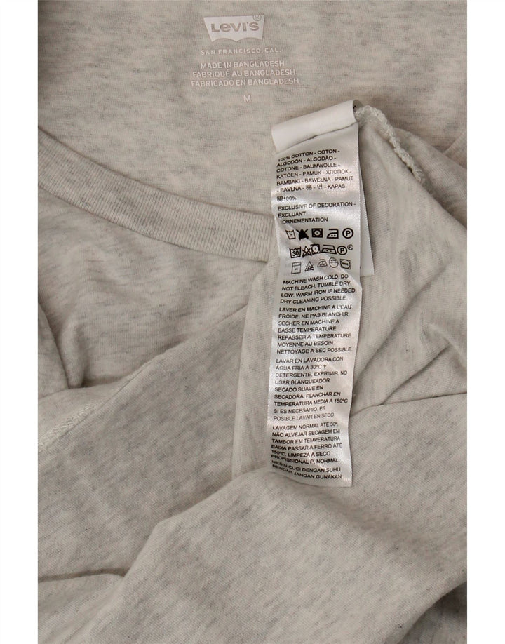 Γυναικείο T-Shirt Levi's Top UK 12 Βαμβακερό μεσαίο γκρι φλύκταινα