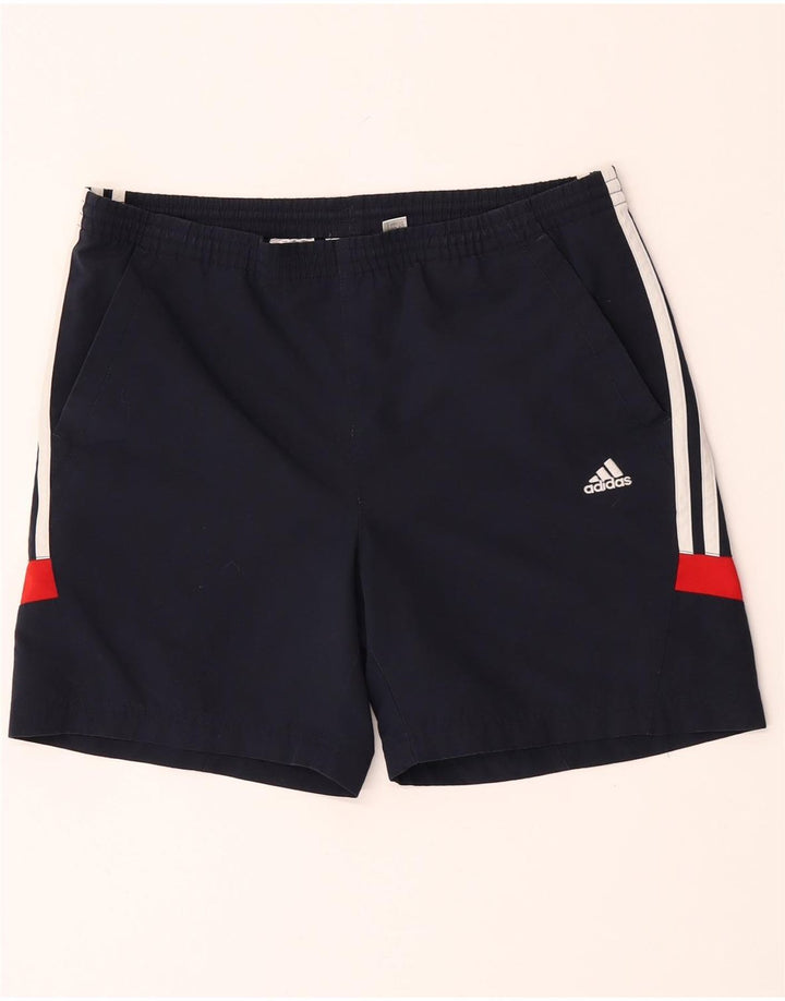 Adidas Boys Sport Short 13-14 Years Navy Blue Polyester