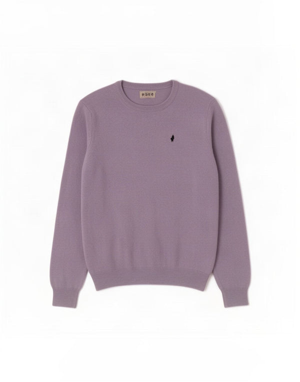 Marlboro Classics Γυναικείο πουλόβερ με λαιμόκοψη UK 18 XL μωβ