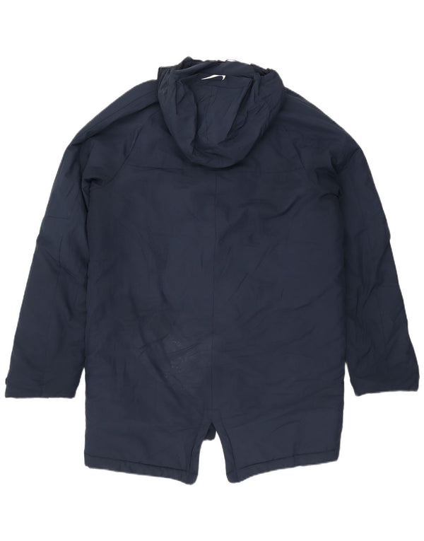Ανδρικό παλτό Nike με κουκούλα UK 38 Medium Navy Blue Polyester