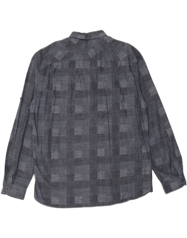 TOM TAILOR Ανδρικό πουκάμισο 2XL Navy Blue Geometric