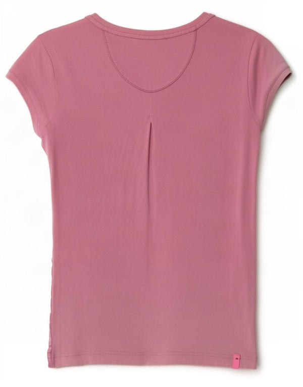 Adidas Γυναικείο T-Shirt Top UK 14 Medium Pink Βαμβακερό