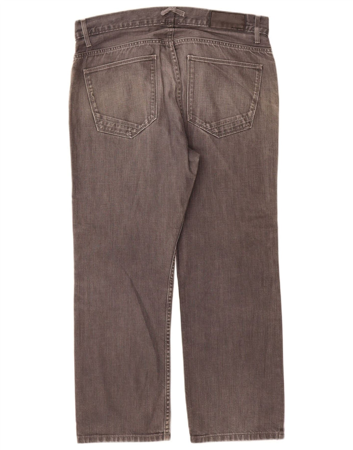Marks & Spencer Ανδρικό Αυτόγραφο Straight Jeans W36 L29 Γκρι βαμβακερό