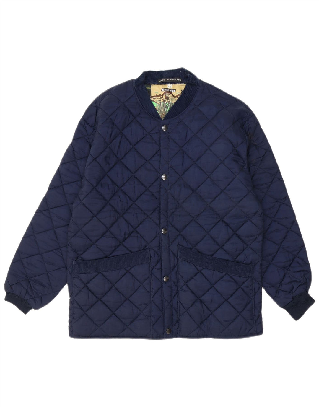 Ανδρικό καπιτονέ μπουφάν VINTAGE UK 34 XS Navy Blue