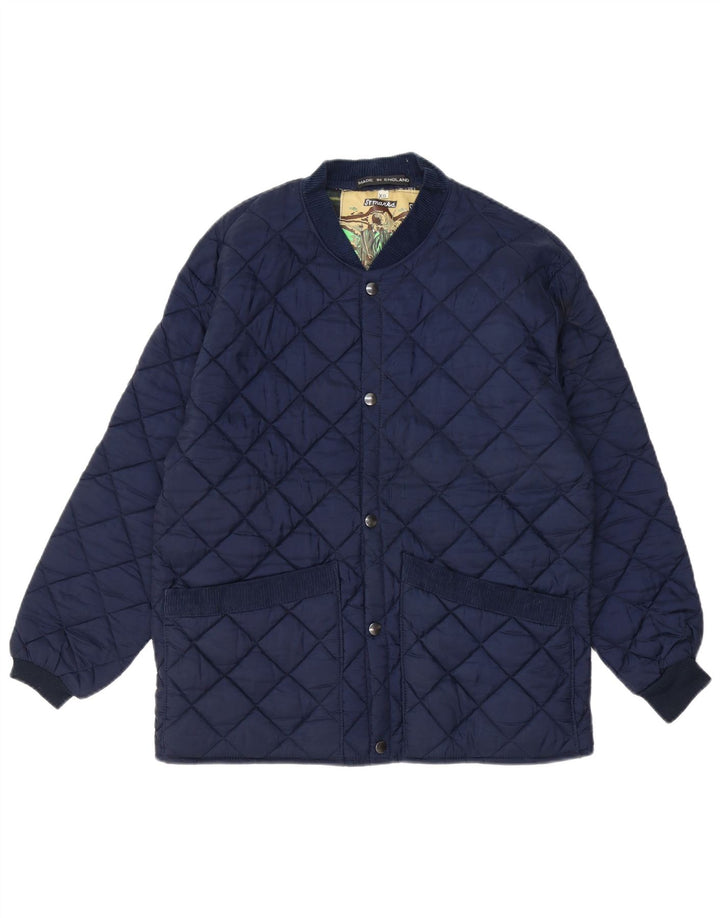 Ανδρικό καπιτονέ μπουφάν VINTAGE UK 34 XS Navy Blue