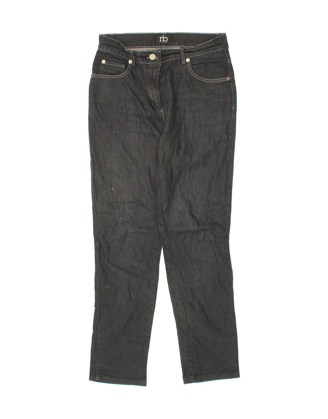 ROCCOBAROCCO Womens Slim Jeans IT 43 Medium W28 L27 Black Cotton Vintage Roccobarocco and Second-Hand Roccobarocco from Messina Hembry 