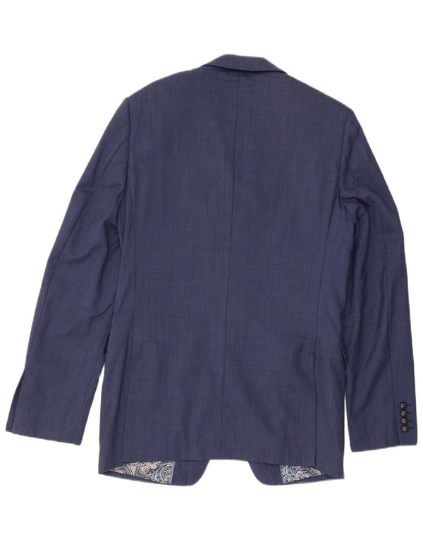 Marks & Spencer Ανδρικό σακάκι σακάκι με 2 κουμπιά UK 38 Medium Blue Wool