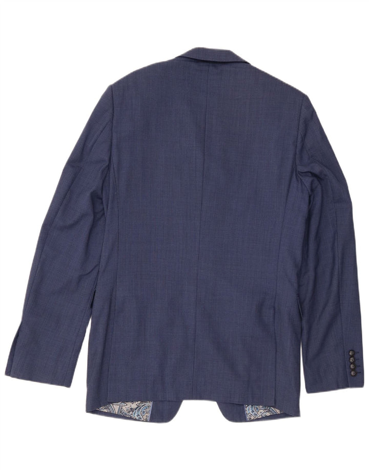 Marks & Spencer Ανδρικό σακάκι σακάκι με 2 κουμπιά UK 38 Medium Blue Wool