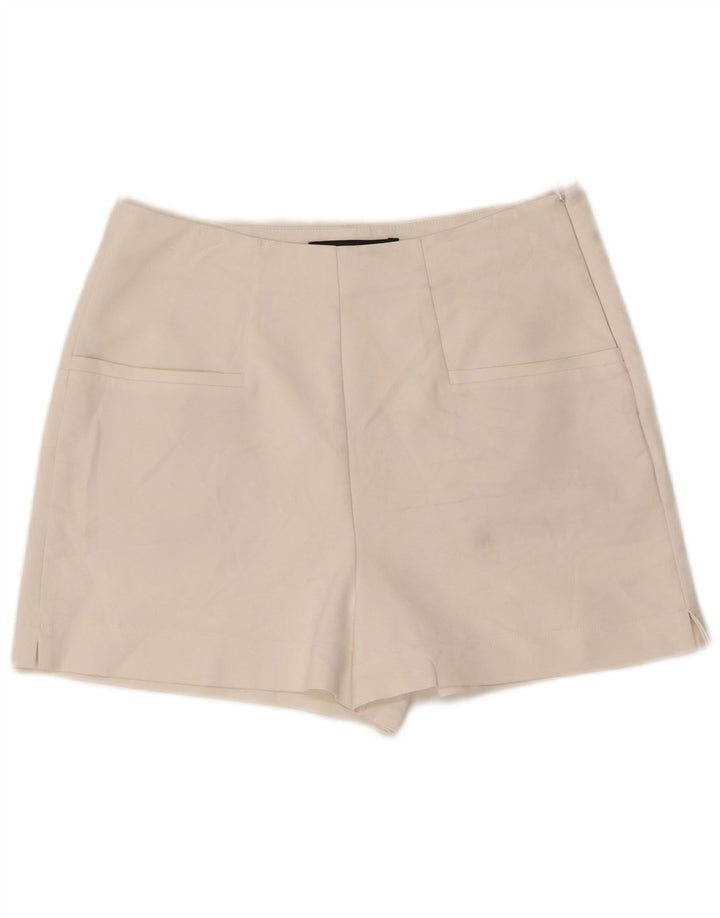 Zara Γυναικείο Σορτς Casual Medium W28 Λευκό