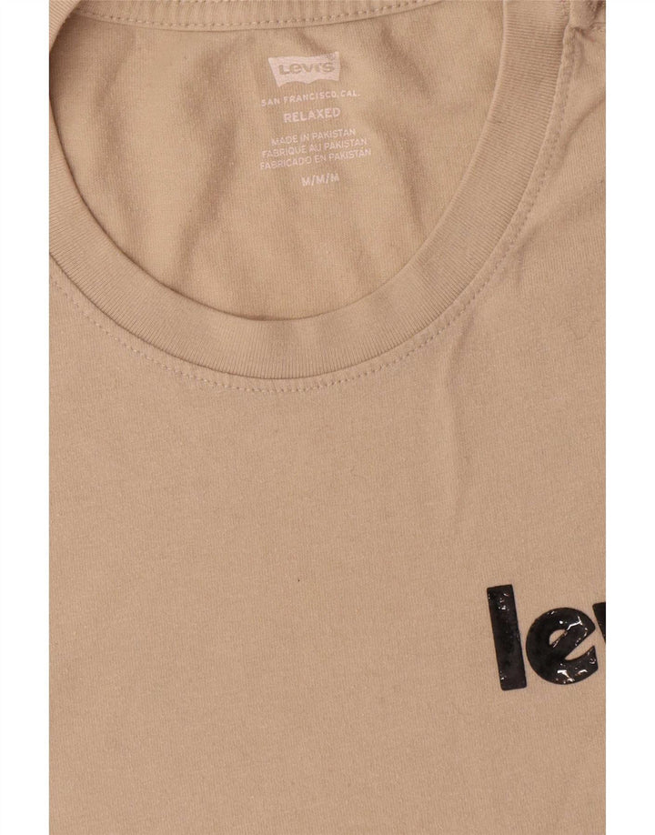 Ανδρικό μπλουζάκι Levi's Relaxed Graphic Top από μεσαίο μπεζ βαμβακερό